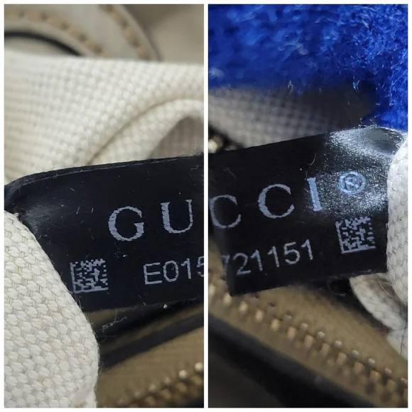 GUCCIMetallic Pebbled Calfskin Medium Bamboo Shopper Tote Golden Beige - Picture 9 of 14